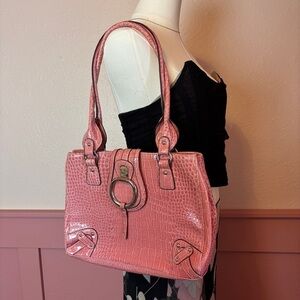 y2k bratz croc faux leather shoulder bag